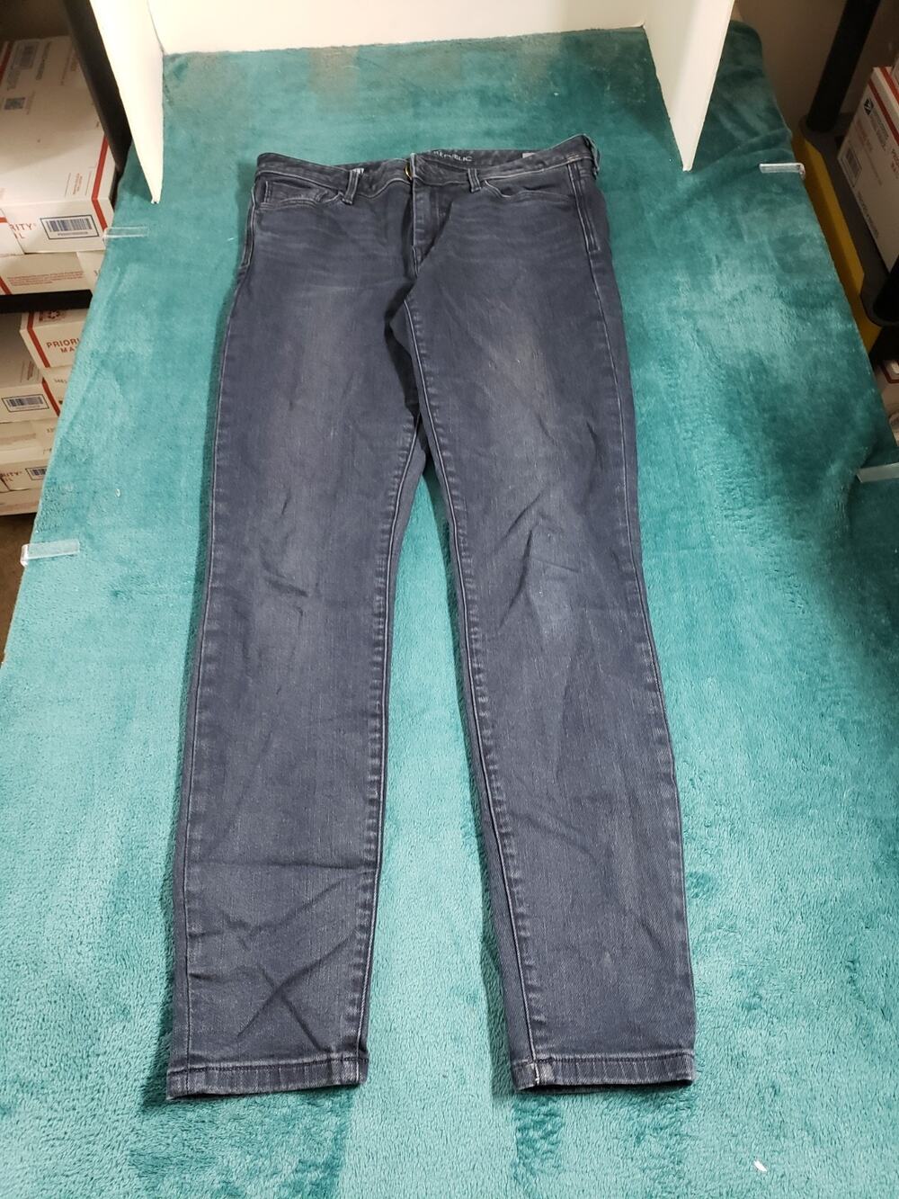 Banana Republic Jeans Size 28 Women Black Pants Stretch Mid Rise Skinny
